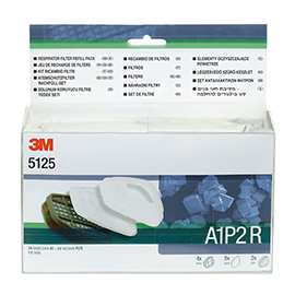 Kit filtri antiparticolato a1p2r - per respiratori serie 6000 - 3m