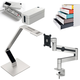Kit smart working table linear - durable