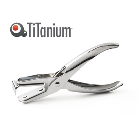 Levapunti a pinza in metallo titanium