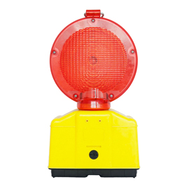 Lampeggiante stradale double blink road - led - giallo fluo/rosso - velamp