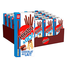 Mikado al latte - monoporzione 39 gr - saiwa - conf. 24 pezzi