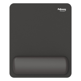 Mousepad breyta - con poggiapolsi - con microban - nero - fellowes