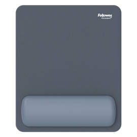 Mousepad breyta - con poggiapolsi - con microban - blu marino - fellowes