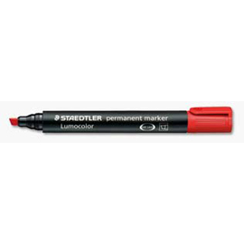 Marcatore lumocolor permanent 350 rosso p.scalpello staedtler