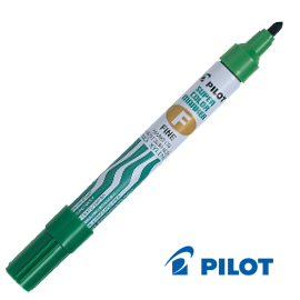 Marcatore super color permanent punta fine verde pilot