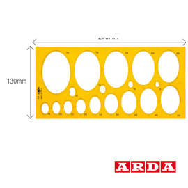 Maschera arda ellissi da 8 a 75mm