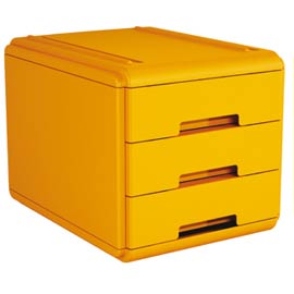 Mini cassettiera 3 cass. Arancio arda