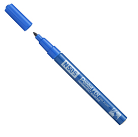 Marcatore n50 slim blu punta tonda 3,18mm pentel