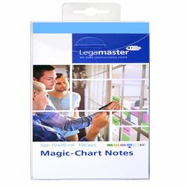 Magic chart notes 100fg elettrostatici blu 10x20cm legamaster