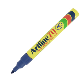 Marcatore artline a 70 permanente punta tonda blu