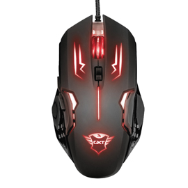 Mouse da gioco illuminato gxt 108 rava - con filo - trust