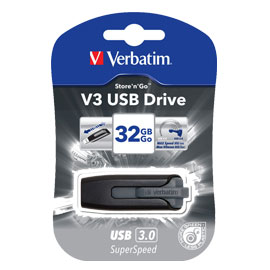 Memoria usb 3.0 superspeed - store 'n' go v3 usb drive 32gb (nero)