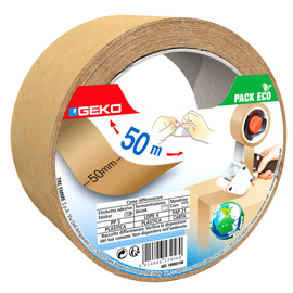 Nastro adesivo - 5 cm x 50 m - carta - avana - geko