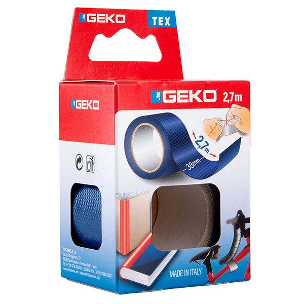 Nastro adesivo telato tex - 38 mm x 2,7 m - blu - geko
