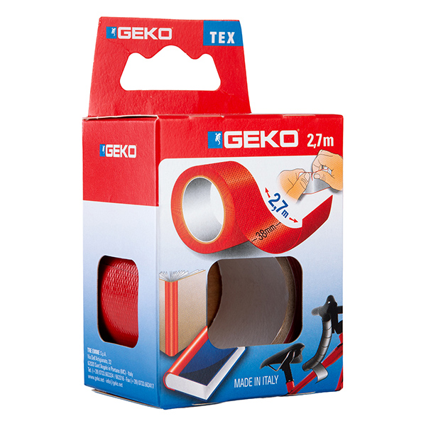 Nastro adesivo telato tex - 38 mm x 2,7 m - rosso - geko
