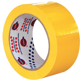 Nastro adesivo 66mtx50mm giallo pvc 350 eurocel