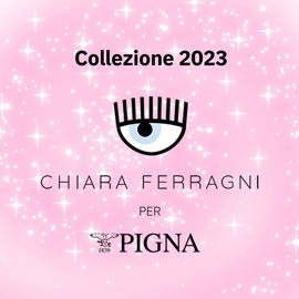 Notebook chiara ferragni collezione 2023 - 13 x 21 cm - 90 fogli - 1 rigo - 80gr - pigna