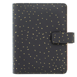 Organiser confetti - f.to personal - 187 x 153 x 40 mm - con cinturino - nero - filofax