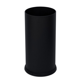 Portaombrelli steel - con vaschetta interna - diametro 24 cm - h 49 cm - 22 l - acciaio - nero - stilcasa
