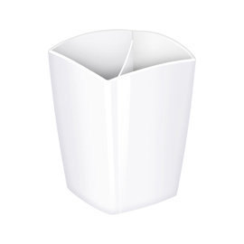 Portapenne 530 mineral - 7,4 x 7,4 x 9,5 cm - bianco artico - cep