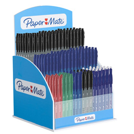 Penne assortite flexgrip e replay - colori assortiti - papermate - expo 144 pezzi