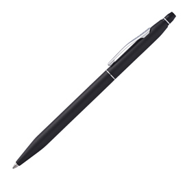 Penna sfera click - punta m - fusto nero - cross