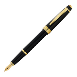 Penna stilografica bailey light - punta m - fusto nero - cross