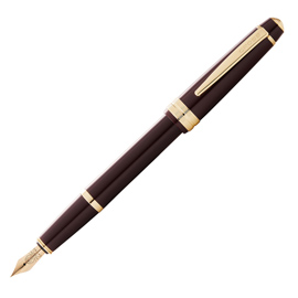 Penna stilografica bailey light - punta m - fusto bordeaux - cross