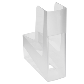 Portariviste green2desk - in ps riciclato - 30 x 25,8 cm - dorso 9 cm - trasparente - fellowes