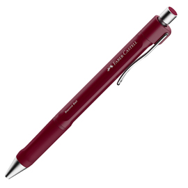 Penna a sfera a scatto beyond ball - punta 1,0 mm - rosso - faber-castell
