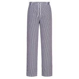 Pantaloni cuoco bromley - taglia xxl - quadretti neri - portwest