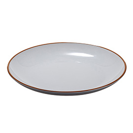 Piatto piano - rpet - grigio - Ø22 x 2,6cm - leone