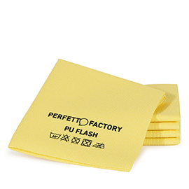 Panni pu flash - 34 x 36 cm - giallo - perfetto factory - conf. 5 pezzi