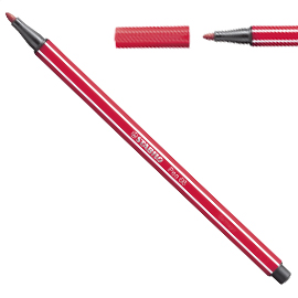 Pennarello stabilo pen 68/50 rosso scuro