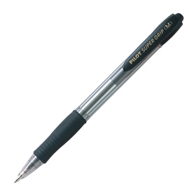 Penna sfera scatto super grip nero medio 1.0mm pilot