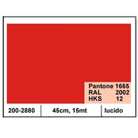 Plastica adesiva dc-fix 45cm x 15mt rosso 106 lucido