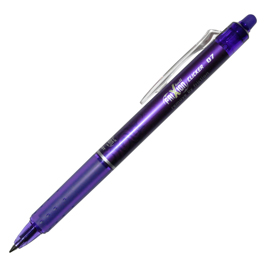 Penna sfera a scatto frixionball clicker 0,7mm viola pilot