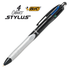 Penna sfera scatto 4colors grip stylus bic®