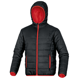 Piumino imbottito doon tg. Xl nero/rosso