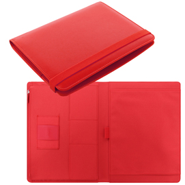 Portablocco metropol 32x24,5x2,6cm rosso similpelle filofax