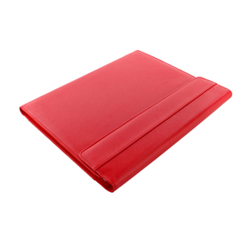 Portablocco saffiano 32,1x25,5x3cm similpelle rosso chiusura magnetica filofax