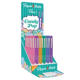 Pennarelli flair candy pop - colori assortiti - papermate - expo 36 pezzi