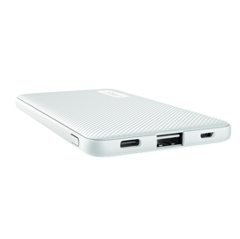 Powerbank ultrasottile primo - 5.000 mah - bianco - trust