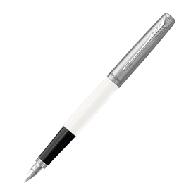 Penna stilografica jotter original - punta m - fusto bianco - parker