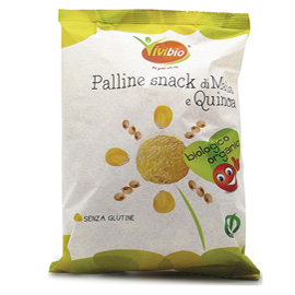 Palline snack - di mais e quinoa - 40 gr - vivibio