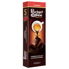 Pocket coffee - gusto cioccolato/caffe' - ferrero - conf. 5 pezzi