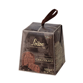 Panettoncino cioccolato - linea mignon - in astuccio - cioccolato - 100 gr - loison