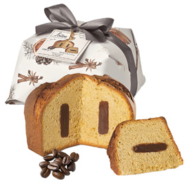 Panettone caffe' - linea royal - crema al caffe' - 1000 gr - loison