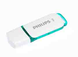 Philips usb 2.0 8gb snow edition verde