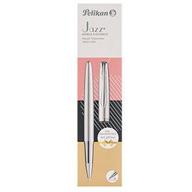 Roller jazz noble elegance - punta m - silver - pelikan